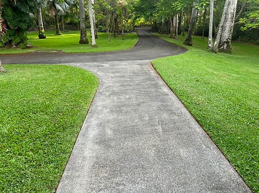 Edging the Walkways - After